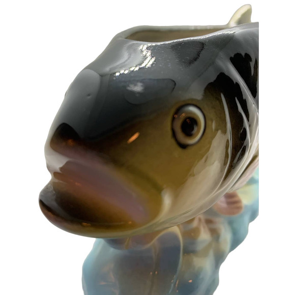 Rubens Original 5129 Yellow Perch Fish Planter Japan - Picture 4 of 6